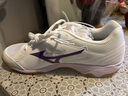美津浓（MIZUNO）排球鞋轻便耐磨训练透气羽毛球鞋乒乓球鞋室内外男女运动鞋 暮山紫 CYCLONE SPEED CN 44 =285mm 实拍图