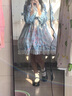 唐努乌洛丽塔op仙女裙可爱Lolita裙少女学生韩版萌正礼物正 浅蓝色OP+飞机盒 M 【90-115斤】 实拍图