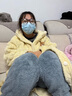浪莎大码光腿神器女秋冬加厚加绒外穿打底裤加肥不掉裆黑色保暖一体裤 实拍图