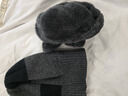 南极人毛线帽男保暖针织护耳冬加绒加厚包头套围脖帽子女N18M2519 深灰 实拍图