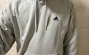 adidas休闲加厚毛圈连帽卫衣套头衫男女秋冬阿迪达斯官方轻运动   金属灰   XL 实拍图