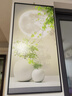 画测入户玄关装饰画现代简约绿植走廊过道壁画进门竖版挂画北欧小清新 T4894 40*80单副纹理画25mm铝合金黑框 实拍图