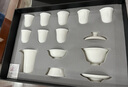 苏氏陶瓷（SUSHI CERAMICS）羊脂玉瓷荣光三才盖碗礼盒套组140ML 实拍图