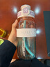 BOTTLED JOY吨吨杯学生水杯耐高温太空杯提绳便携运动水壶塑料杯渐变随手杯 粉蓝云海*tirtan*双饮 0.75L 实拍图