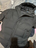 阿迪达斯ADIDAS三叶草男女冬季长款鸭绒600蓬黑色连帽羽绒服 JD3749 A/L 实拍图