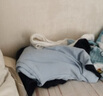红豆儿童纯棉内衣套装男女童秋衣秋裤秋冬保暖低领棉毛衫M1239浅蓝130 实拍图