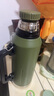 哈尔斯真空家用保温壶户外露营旅游大容量保温杯车载暖水壶热水瓶壶 雨林绿[全钢杯身+304内胆]1500ml 实拍图