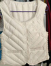 雅鹿新款轻薄羽绒服马甲女短款秋冬修身保暖坎肩马夹显瘦鸭绒内穿背心 象牙白 M /160建议90-100斤 实拍图