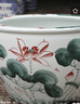 百雅达青花景德镇陶瓷鱼缸1米特大水缸瓷缸客厅庭院睡碗莲盆荷花乌龟缸 红荷花 53x53x32cm默认无孔，需要开孔备注留言 实拍图