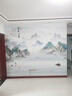 新中式客厅电视背景墙壁布沙发山水影视墙墙布壁纸顺风顺水3d壁画 无缝闪银布 定制 实拍图