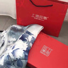 上海故事新品真丝丝巾女桑蚕丝大方巾春秋百搭妈妈款披肩母亲节礼物礼盒装 海盗船蓝 实拍图
