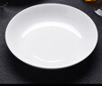 红牡丹 纯白骨瓷餐具陶瓷碗盘碟白色泡面碗家用米饭碗中式釉下彩碗筷 纯白8英寸深盘4个装 实拍图