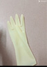 巧姨灵巧型贴手高弹家务手套厨房洗碗家政清洁女耐磨乳胶牛筋橡胶耐用 本色3双 S小码 实拍图
