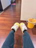 IQGD棉拖鞋女加绒保暖半包头情侣防滑室内居家卧室 本命兔-黄色 38-39 实拍图