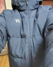 361度暖FUFU连帽羽绒服男冬季新款御寒防钻绒保暖羽绒服运动外套 【男款】深墨蓝 4XL 实拍图