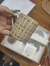 爱马仕（HERMES）美观实用咖啡杯 “24金色马赛克”马克杯 节日送礼 P026017P杯碟与咖啡杯100ml 实拍图