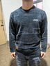 吉普（JEEP）毛衣男秋冬季加绒加厚保暖针织衫男士圆领衣服男装 蓝色加绒 M  实拍图