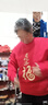 GENIOLAMODE红色卫衣男女款秋冬季加绒加厚休闲宽松蛇年本命年上衣 红色 XL 实拍图
