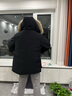 京东京造羽绒服女长款过膝冬季加长加厚东北极寒外套青光黑 XL 实拍图