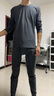 宝派保暖内衣套装男士羊绒蚕丝抗菌情侣加绒打底恒温女秋衣秋裤秋冬季 羊绒暖护贴男黑灰 2XL 实拍图