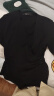 歌莉娅（GOELIA）女装春装打底衫气质通勤优雅修身V领设计感针织衫上衣1C2R0E060 00B黑色 S (160) 实拍图