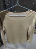 浪莎（LangSha）【AB面随心裁】保暖内衣女秋衣打底衫秋冬长袖低领上衣 肤色【随心裁上衣】 2XL 实拍图