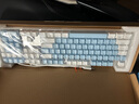 达尔优EK815机械合金版108键多键位机械键盘电竞游戏CF吃鸡LOL双色白蓝键帽全键无冲 108键红轴（蓝拼白键帽）29种灯光模式 实拍图
