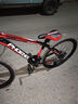 凤凰（Phoenix） 山地自行车成年人男士女士学生变速减震油刹线刹山地车自行车 黑红/铝合金车架/蓝图定位 26寸（身高160-180左右） 30速数字指拨/默认线碟可改油碟 实拍图