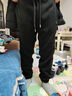 顶峰保罗（Dingfengbaoluo）美式灯芯绒休闲裤男秋冬束脚卫裤加绒加厚雪尼尔K901黑色XL 实拍图