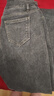真维斯（JEANSWEST）牛仔裤女长裤加厚加绒裤女高腰冬季显瘦修身小脚裤子女烟灰色31 实拍图