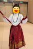 罗蒙汉服女童古装中国风马面裙儿童演出服 焦红织金马面裙两件套 140 实拍图