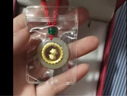 蒂蔻（Tico）十二生肖蛇金镶玉吊坠项链男女款和田玉平安扣小孩款宝宝周岁礼物 实拍图