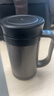 乐扣乐扣（LOCK&LOCK）304不锈钢桌面保温杯真空商务水杯子茶水分离杯 黑色 400ml 实拍图