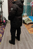 波司登（BOSIDENG）【反季】冬季极寒羽绒服鹅绒女款中长款连帽新国标商场同款外套 【店长推荐】迷彩黑9813 2XL 180/100A 体重约150-170斤 实拍图