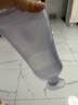 三朴samply三朴热水袋注水长条暖水袋加厚热敷肚子暖手迷你可爱透明 小蛮腰透明+布套 850ml 实拍图
