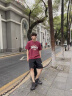 美式复古冰丝短袖t恤男款夏季宽松oversize潮牌高街半袖情侣上衣 藏青色T228 M 实拍图
