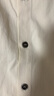 马登工装美式复古长袖衬衫男印第安图腾拼接口袋叠穿纯棉衬衣秋季 米白色 L 实拍图