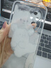 固返挨揍搞怪线条小狗适用苹果15promax情侣手机壳iphone14plus防摔透明13软壳高级感12定制型号11可爱 【飞踢白色线条小狗】透明太空壳 华为/oppo/vivo/小米/一加其他型号备 实拍图