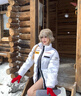 迪桑特（DESCENTE）SKI STYLE 男女同款 瑞士国家队合作 光热转能 蓄温 短款羽绒服 WT-狼王白 （雪山满印） L (175/96A) 实拍图