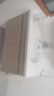 法恩莎（FAENZA）小户型奶油风多尺寸多收纳高清银镜简约陶瓷一体盆浴室柜组合 【2307普通镜柜-抽拉龙头】90cm 实拍图