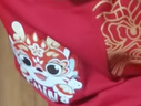 真维斯儿童卫衣加绒拜年服男女童蛇年冬季新款红色新年衣服保暖冬装 红 舞龙如意蛇 150 实拍图