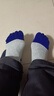 五指袜男纯棉防臭中筒四季分指五只脚趾袜子男士高筒春秋冬分趾袜 男士中腰拼接灰色 均码 5双装 实拍图