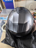 AD新国标电动车头盔男女士四季通用电瓶车安全帽男款冬季保暖围巾全盔女款防雾轻便3C认证摩托车头盔 新国标A【灰色】透明 实拍图