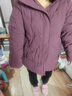 雅鹿奶奶冬装羽绒服女复古盘扣60岁70老人冬季衣服中老年妈妈外套 1890紫罗兰厚款 5XL 推荐160-175斤 实拍图