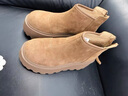 断码品牌短靴女秋冬增高厚底博肯棉鞋2024年新款休闲加绒雪地靴 驼色加绒内里 38 实拍图