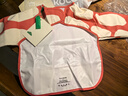 Kocotreekk树儿童罩衣围兜防水防脏婴儿吃饭护衣宝宝反穿衣 米娜红 S  实拍图