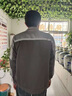 浩杰美依纯棉工作服套装男春秋长袖反光条工服定制户外建筑工地环卫劳保服 深灰浅灰上衣 XL /175 实拍图