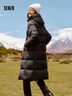 森马（Semir）轻松羽绒|羽绒服女长款三防2024冬宽松连帽外套简约109724113001 实拍图