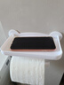 免打孔卫生间纸巾盒厕所抽纸卷纸洗手间收纳浴室置物架壁挂 白色双层卷纸架免打孔配件 实拍图