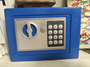 香思缦生日礼物男孩女孩不锈钢存钱罐新年压岁钱保险箱密码带锁只进不出 蓝色【可投币】 实拍图